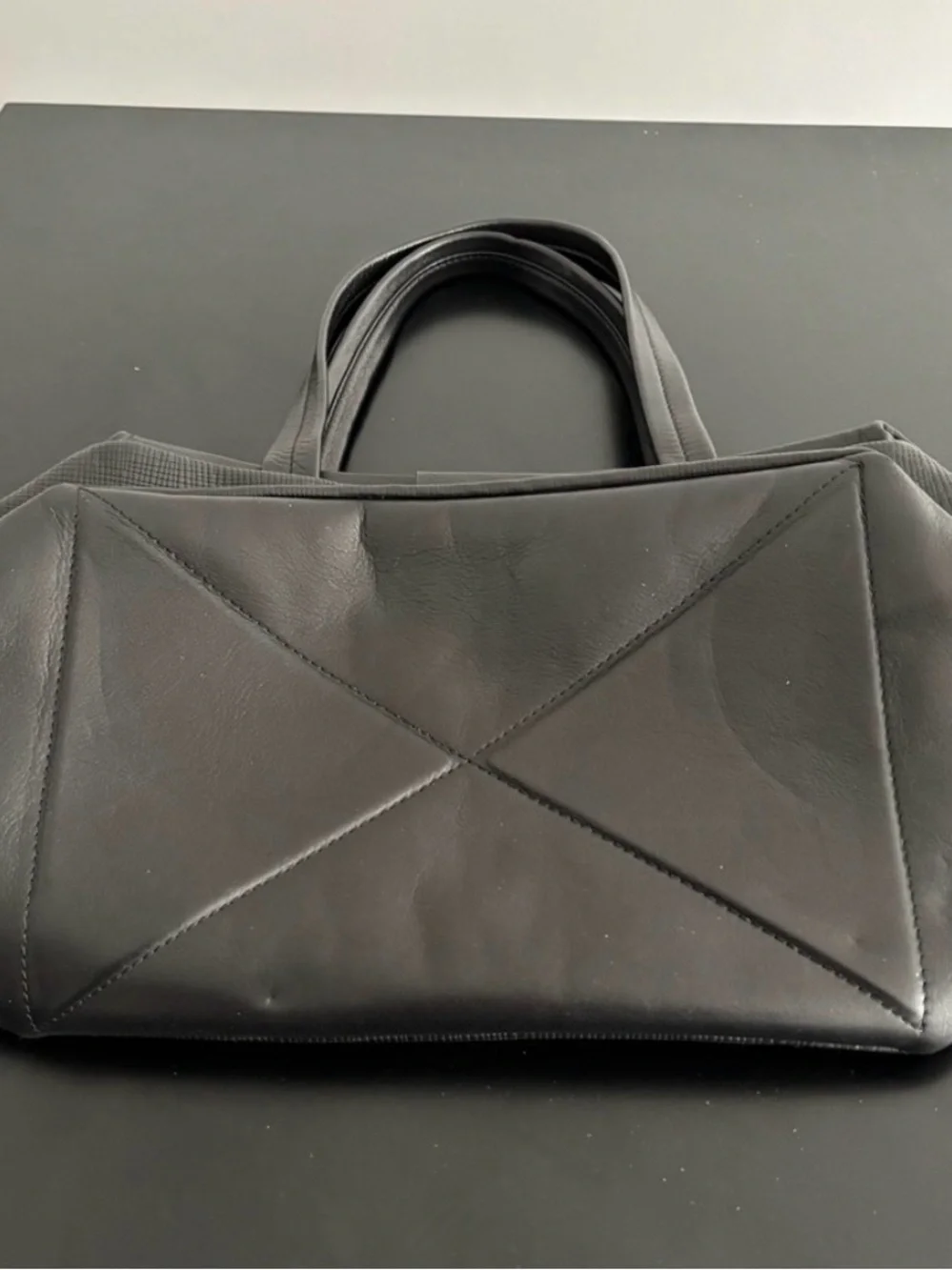 Marc by Marc Jacobs Black Textured Leather Satchel
